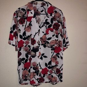 Urban Outfitters Rose Print Top!